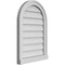 Ekena Millwork Round Top Surface Mount PVC Gable Vent w/ 2"W x 2"P Brickmould Sill Frame, 18"W x 26"H GVPRT18X2603SN - alternate 5